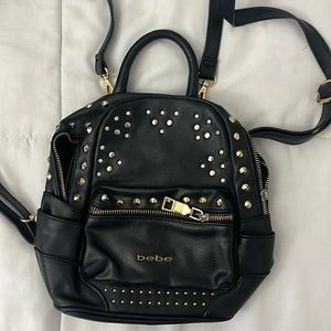 Bebe black mini backpack
